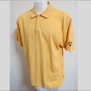 XL Gold Yellow Callaway Mens 100% Cotton #48L Golf Polo Shirt